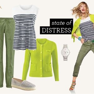 CAbi First Mate Tee, EUC size M  item 5061